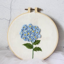 Load image into Gallery viewer, Beginners 3D Flowers Hand Embroidery DIY Kit 15cm