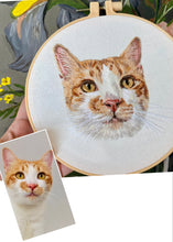 Load image into Gallery viewer, Detailed Pet Portrait - Custom Made Hand Embroidery Gift (Start from $190)