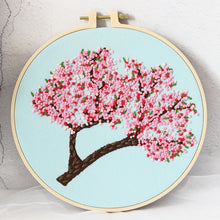 Charger l'image dans la galerie, French Knot Trees Hand Embroidery DIY Kit 20cm