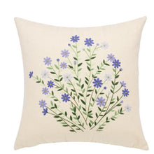 Load image into Gallery viewer, Flower Bouquet Linen Cushion Cover DIY Embroidery Kit