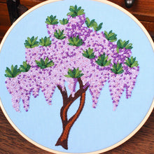 Charger l'image dans la galerie, French Knot Trees Hand Embroidery DIY Kit 20cm