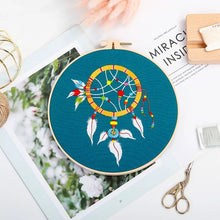 Load image into Gallery viewer, Dream Catcher DIY Hand Embroidery Kit 20cm