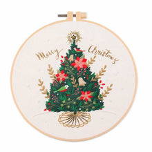 Load image into Gallery viewer, Christmas Snow Globes DIY Hand Embroidery Kit 20cm
