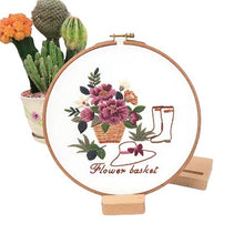 Load image into Gallery viewer, Garden Life Bird House DIY Hand Embroidery Kit 20cm