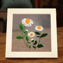 Load image into Gallery viewer, Dandelions on Organza DIY Hand Embroidery Kit 15cm