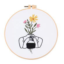 Load image into Gallery viewer, Girl Power Modern Hand Embroidery Kit 20cm