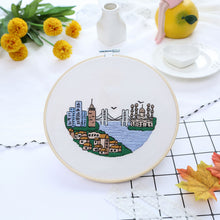 Load image into Gallery viewer, Morden City View Hand Embroidery Kit 20cm