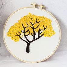 Charger l'image dans la galerie, French Knot Trees Hand Embroidery DIY Kit 20cm