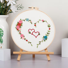 Load image into Gallery viewer, Love Heart Hand Embroidery DIY Kit 20cm