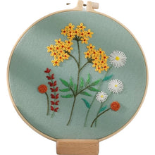 Load image into Gallery viewer, Garden Flowers 2 Hand Embroidery Kit 8”
