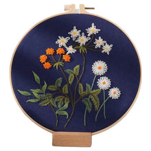 Load image into Gallery viewer, Garden Flowers 1 Hand Embroidery Kit 8”