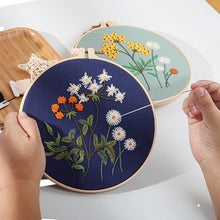 Load image into Gallery viewer, Garden Flowers 1 Hand Embroidery Kit 8”