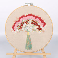 Load image into Gallery viewer, Botanical garden Hand Embroidery DIY Kit 20cm