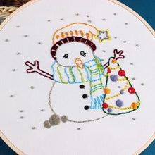 Load image into Gallery viewer, Christmas Gifts Hand Embroidery Kit 20cm