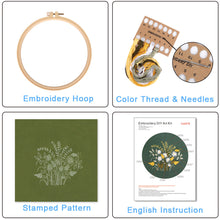 Charger l'image dans la galerie, French Knot Trees Hand Embroidery DIY Kit 20cm