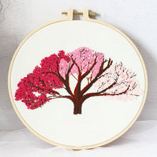 Charger l'image dans la galerie, French Knot Trees Hand Embroidery DIY Kit 20cm