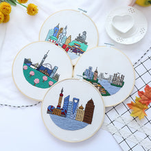 Load image into Gallery viewer, Morden City View Hand Embroidery Kit 20cm
