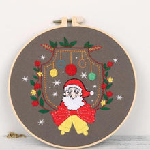 Load image into Gallery viewer, Christmas Decoration Hand Embroidery Kit 7”