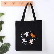 Load image into Gallery viewer, Morden Floral Tote Canvas Bag Hand Embroidery Kit