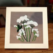 Load image into Gallery viewer, Dandelions on Organza DIY Hand Embroidery Kit 15cm