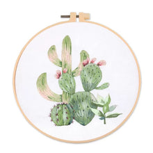 Load image into Gallery viewer, Llama & Cactus DIY Hand Embroidery Kit 20cm