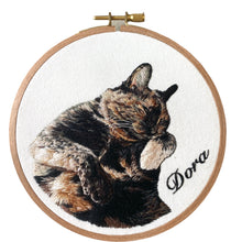 Load image into Gallery viewer, Detailed Pet Portrait - Custom Made Hand Embroidery Gift (Start from $190)