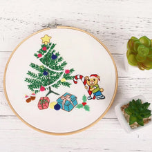 Load image into Gallery viewer, Christmas Gifts Hand Embroidery Kit 20cm