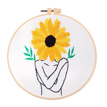 Load image into Gallery viewer, Girl Power Modern Hand Embroidery Kit 20cm