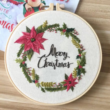 Load image into Gallery viewer, Christmas Decor Hand Embroidery Kit 20cm