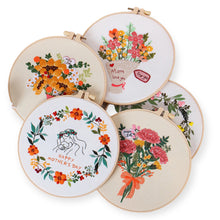 Load image into Gallery viewer, Mother’s Day Gift Hand Embroidery DIY Kit 20cm