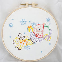 Load image into Gallery viewer, Christmas Gifts Hand Embroidery Kit 20cm