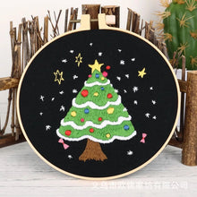 Load image into Gallery viewer, Christmas Gifts Hand Embroidery Kit 20cm