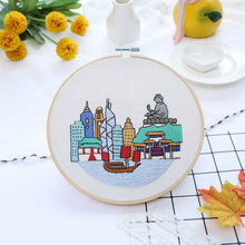 Load image into Gallery viewer, Morden City View Hand Embroidery Kit 20cm