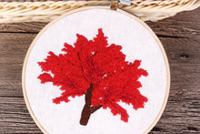 Charger l'image dans la galerie, French Knot Trees Hand Embroidery DIY Kit 20cm