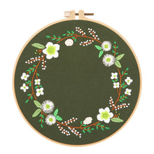 Load image into Gallery viewer, Small Flowers Hand Embroidery DIY Kit 20cm