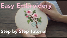 Charger l'image dans la galerie, Embroidery Pattern, Brazilian Rose, PDF Instant Download + Video Tutorial