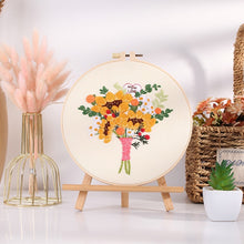Load image into Gallery viewer, Mother’s Day Gift Hand Embroidery DIY Kit 20cm