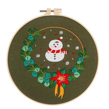 Load image into Gallery viewer, Merry Christmas Hand Embroidery Kit 7”