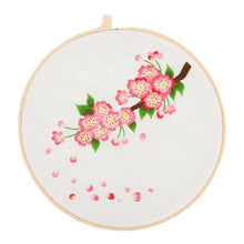 Load image into Gallery viewer, Thread Painting Flowers Hand Embroidery DIY Kit 20cm