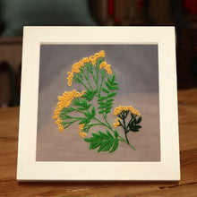 Load image into Gallery viewer, Dandelions on Organza DIY Hand Embroidery Kit 15cm