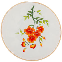 Load image into Gallery viewer, Thread Painting Flowers Hand Embroidery DIY Kit 20cm