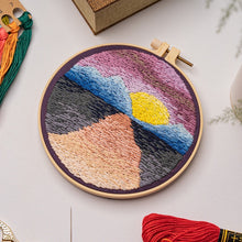 Load image into Gallery viewer, Beginners Thread Painting Landscape Hand Embroidery DIY Kit 20cm