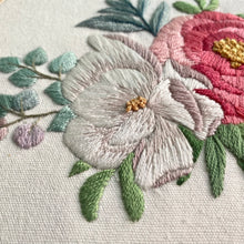 Charger l'image dans la galerie, Peony Bouquet PDF Embroidery Pattern + Video Tutorial