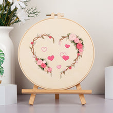 Load image into Gallery viewer, Love Heart Hand Embroidery DIY Kit 20cm