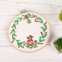 Load image into Gallery viewer, Christmas Gifts Hand Embroidery Kit 20cm