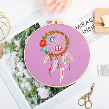 Load image into Gallery viewer, Dream Catcher DIY Hand Embroidery Kit 20cm