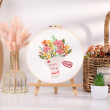 Load image into Gallery viewer, Mother’s Day Gift Hand Embroidery DIY Kit 20cm