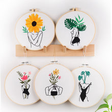 Load image into Gallery viewer, Girl Power Modern Hand Embroidery Kit 20cm