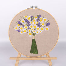 Load image into Gallery viewer, Botanical garden Hand Embroidery DIY Kit 20cm