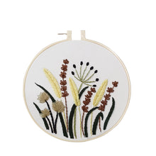 Load image into Gallery viewer, Botanical Wild Flowers Hand Embroidery Kit 20cm